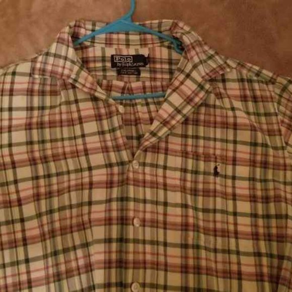 Polo Ralph Lauren S/S Plaid Shirt ("Caldwell") (M - buttoned) - Picture 2 of 5